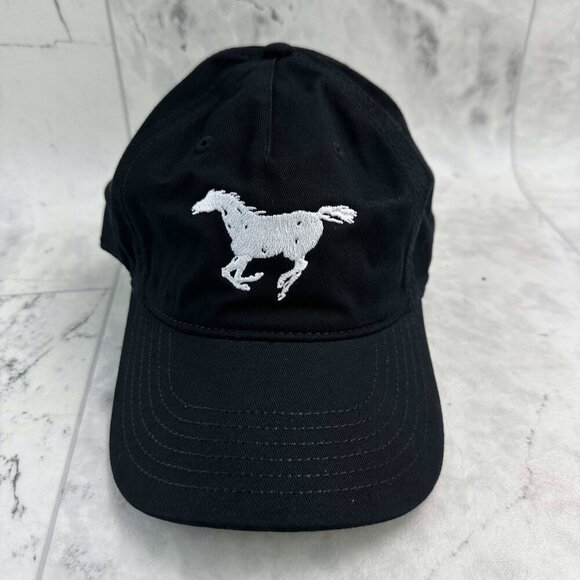Neil Young & The Horse Black Cap Hat adjustable - Picture 1 of 3